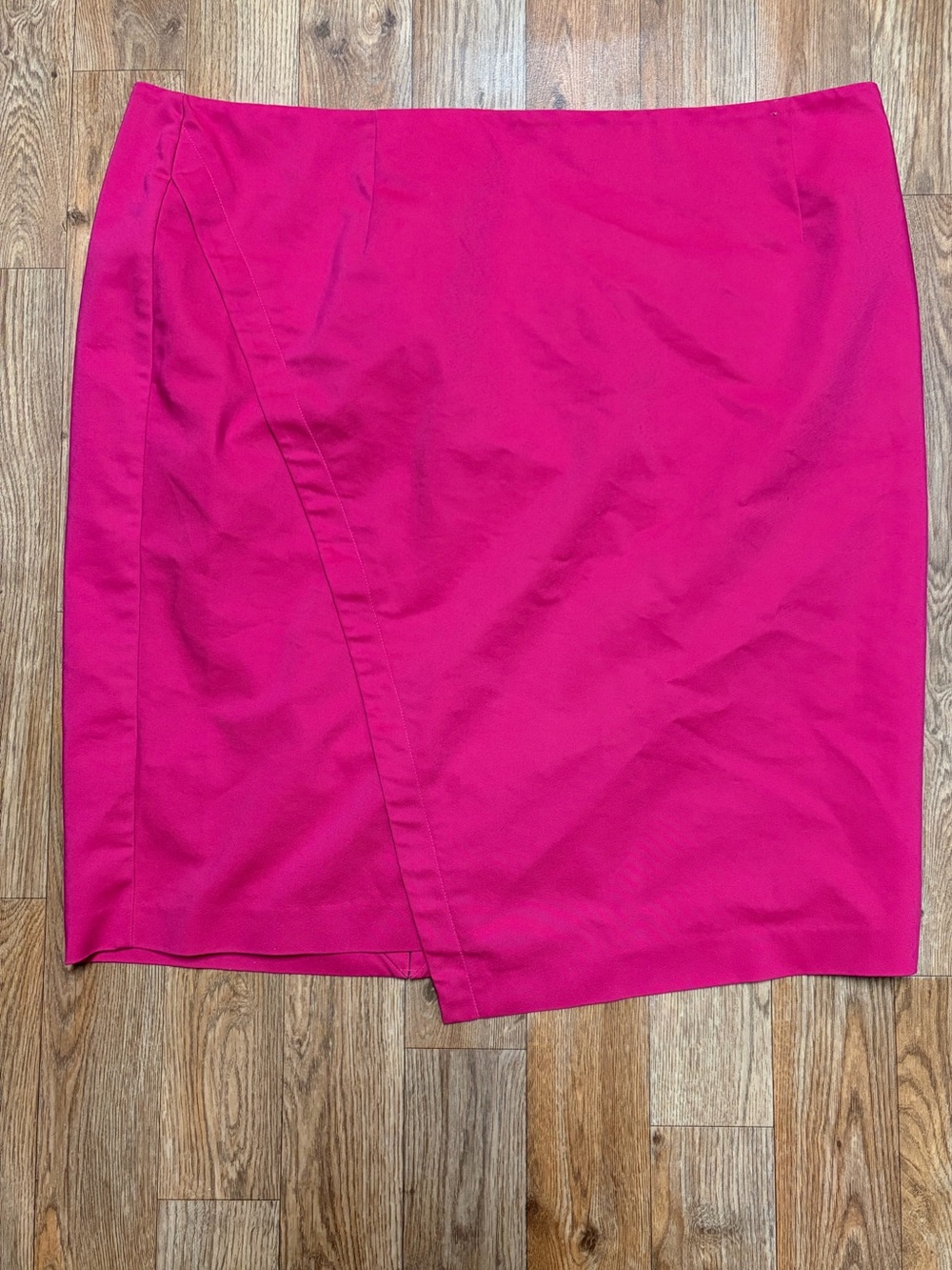 Lane Bryant Hot Pink Asymmetric Pencil Skirt